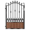Smith Composite Garden Gate - Mahogany - Dark Brown_c