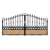 Smith Short Composite Driveway Gate - Golden Oak Light Brownjpg_c
