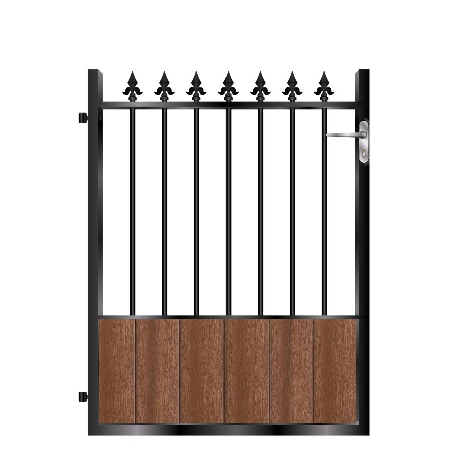Tomlinson Composite Garden Gate - Mahogany - Dark Brown_c