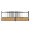 Tomlinson Short Composite Driveway Gate - Golden Oak Light Brown_c