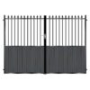 Tomlinson Tall Composite Driveway Gate - Black_c