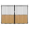 Tomlinson Tall Composite Driveway Gate - Golden Oak Light Brown_c