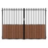 Tomlinson Tall Composite Driveway Gate - Mahogany - Dark Brown_c