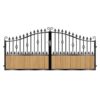 Walker Short Composite Driveway Gate - Golden Oak Light Brown_c