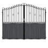 Walker Tall Composite Driveway Gate - Black_c