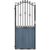 Walker Tall Composite Side Gate - 7016 Anthracite Grey_c