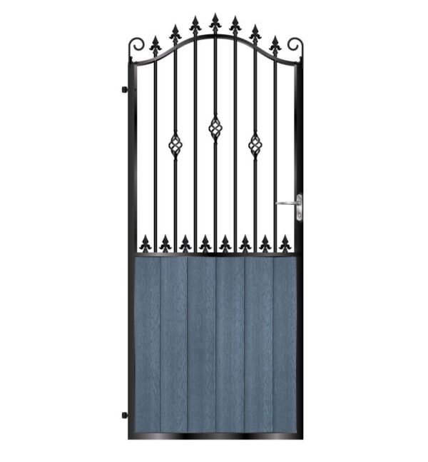 Walker Tall Composite Side Gate - 7016 Anthracite Grey_c