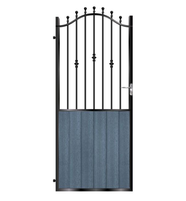 Wallace Tall Composite Side Gate - 7016 Anthracite Grey_c