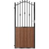 Wallace Tall Composite Side Gate - Mahogany - Dark Brown_c