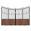Williams Composite Bi Fold Gate - Mahogany - Dark Brown_c