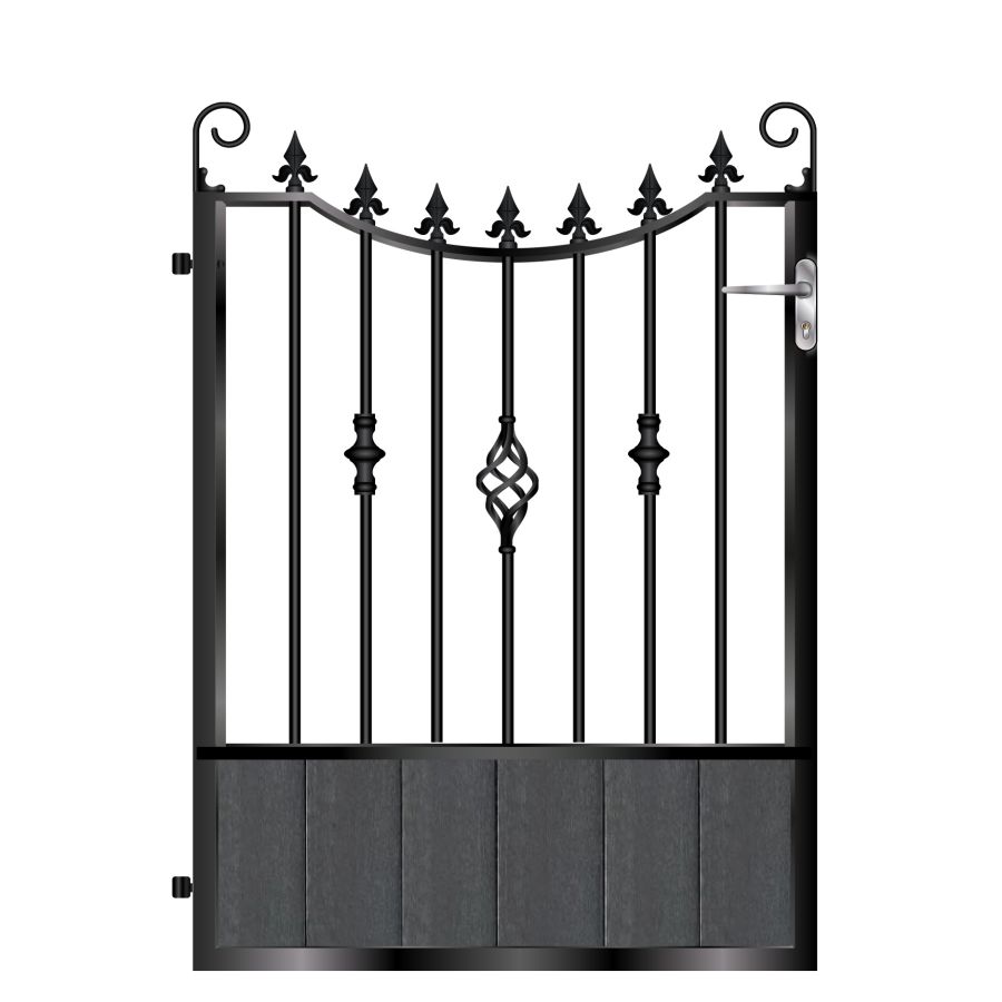 Williams Composite Garden Gate - Black_c