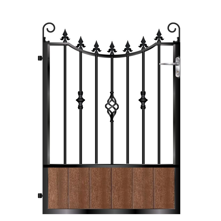 Williams Composite Garden Gate - Mahogany - Dark Brown_c