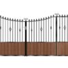Williams Composite Sliding Gate - Mahogany - Dark Brown_c