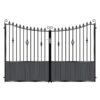 Williams Tall Composite Driveway Gate - Black_c
