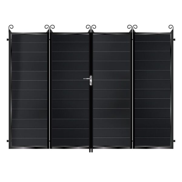 Armstrong Aluminium Bi Fold Gate - Black_c