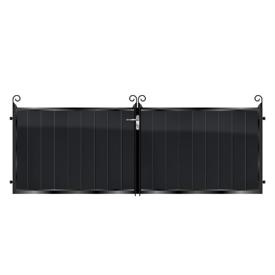 Armstrong Short Aluminium Driveway Gate - Black_c