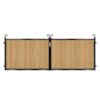 Armstrong Short Composite Driveway Gate - Golden Oak