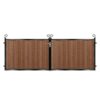 Armstrong Short Composite Driveway Gate - Mahogany Brown