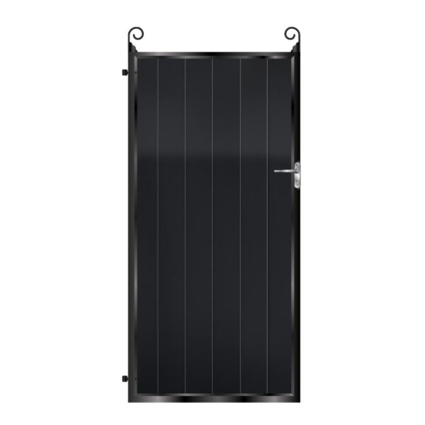 Armstrong Tall Aluminium Side Gate - Black_c
