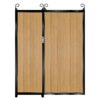 Armstrong-Tall Composite Side Gates & Fixed Panel - Golden Oak Light Brown_c