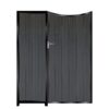 Boyd Tall Composite Side Gates & Fixed Panel - Black_c