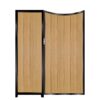 Boyd Tall Composite Side Gates & Fixed Panel - Golden Oak Light Brown_c