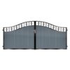 Campbell Short Aluminium Driveway Gate - 7016 Anthracite Grey_c