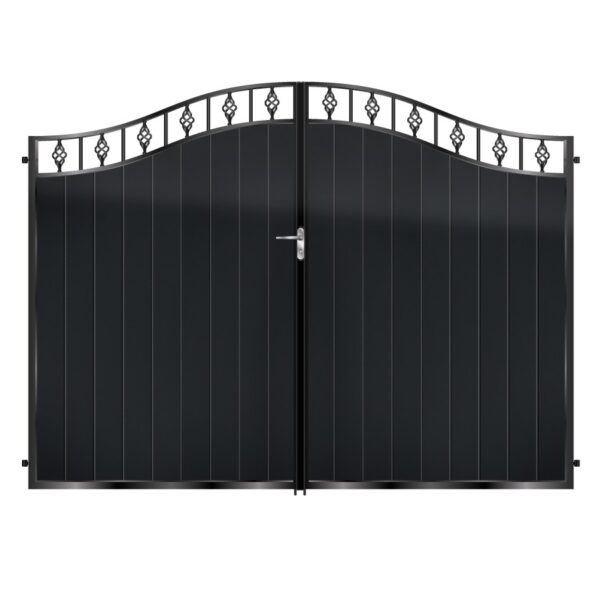 Campbell Tall Aluminium Driveway Gate - Black_c