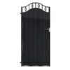 Campbell Tall Aluminium Side Gate - Black_c