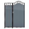 Campbell Tall Aluminium Side Gates & Fixed Panel - 7016 Anthracite Grey_c