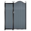 Donaldson Tall Aluminium Side Gates & Fixed Panel - 7016 Anthracite Grey_c
