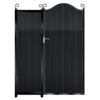 Donaldson- Tall Aluminium Side Gates & Fixed Panel - Black_c