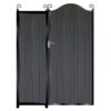 Donaldson Tall Composite Side Gates & Fixed Panel - Black_c