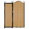 Donaldson Tall Composite Side Gates & Fixed Panel - Golden Oak Light Brown_c