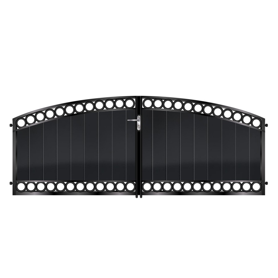 Douglas Short Aluminium Driveway Gate - Black_c