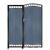 Douglas Tall Composite Side Gates & Fixed Panel - 7016 Anthracite Grey_c