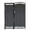Douglas Tall Composite Side Gates & Fixed Panel - Black_c
