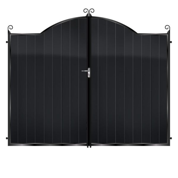 Drummond Tall Aluminium Driveway Gate - Black_c