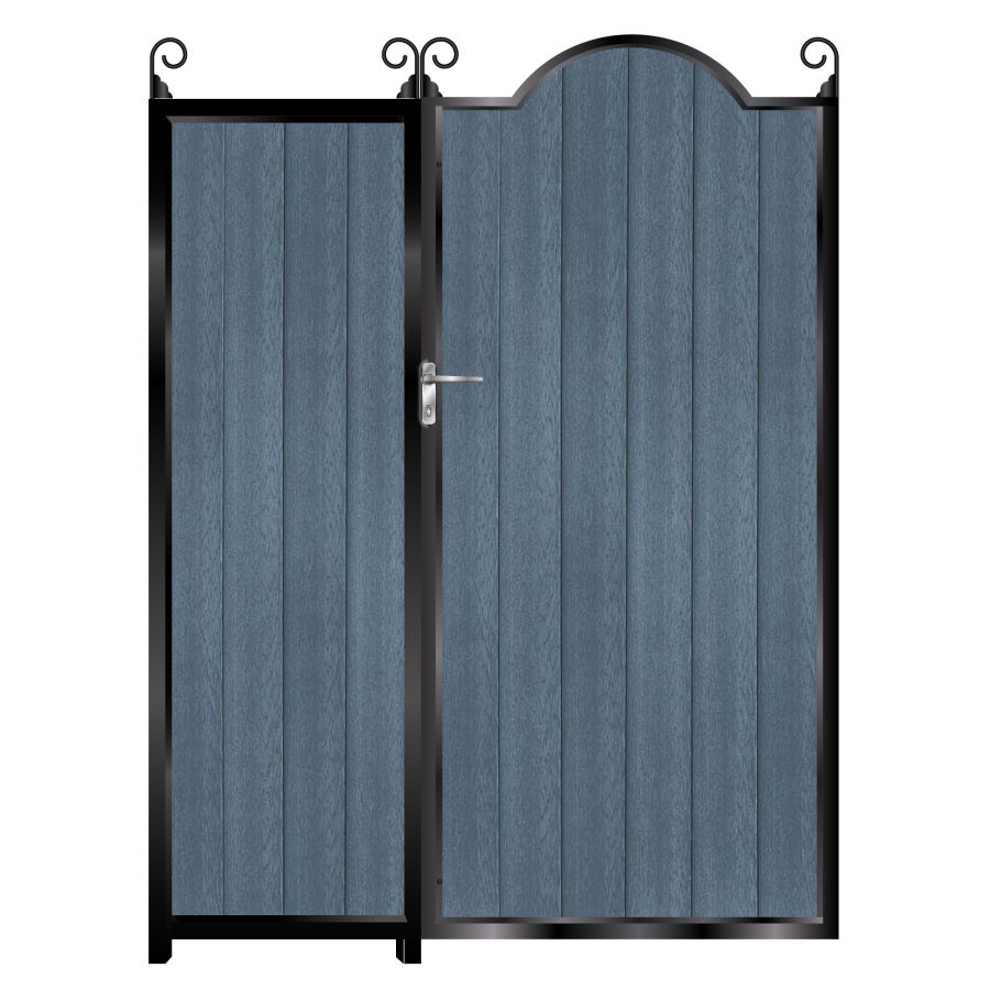 Drummond Tall Composite Side Gates & Fixed Panel - 7016 Anthracite Grey_c