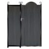 Drummond Tall Composite Side Gates & Fixed Panel - Black_c