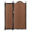 Drummond- Tall Composite Side Gates & Fixed Panel - Mahogany - Dark Brown_c