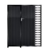 Edwards Tall Aluminium Side Gates & Fixed Panel - Black_c
