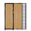 Edwards-Tall Composite Side Gates & Fixed Panel - Golden Oak Light Brow_c