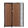 Edwards Tall Composite Side Gates & Fixed Panel - Mahogany - Dark Brown_c