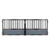Evans Short Aluminium Driveway Gate - 7016 Anthracite Grey_c