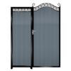 Farquar Tall Aluminium Side Gates & Fixed Panel - 7016 Anthracite Grey_c