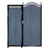 Farquar Tall Composite Side Gates & Fixed Panel - 7016 Anthracite Grey_c