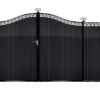 Farquhar Aluminium Sliding Gate - Black_c