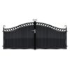 Farquhar Short Aluminium Driveway Gate - Black_c