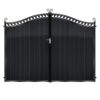 Farquhar Tall Aluminium Driveway Gate - Black_c